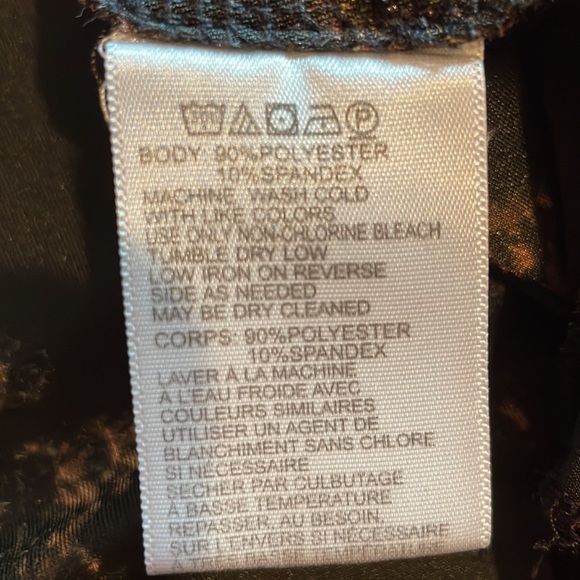 BLACK FLORAL VELOUR ELASTIC SWING SKIRT (L) - Picture 4 of 6